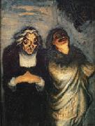 Honore  Daumier Scene from a Comedy Spain oil painting reproduction
